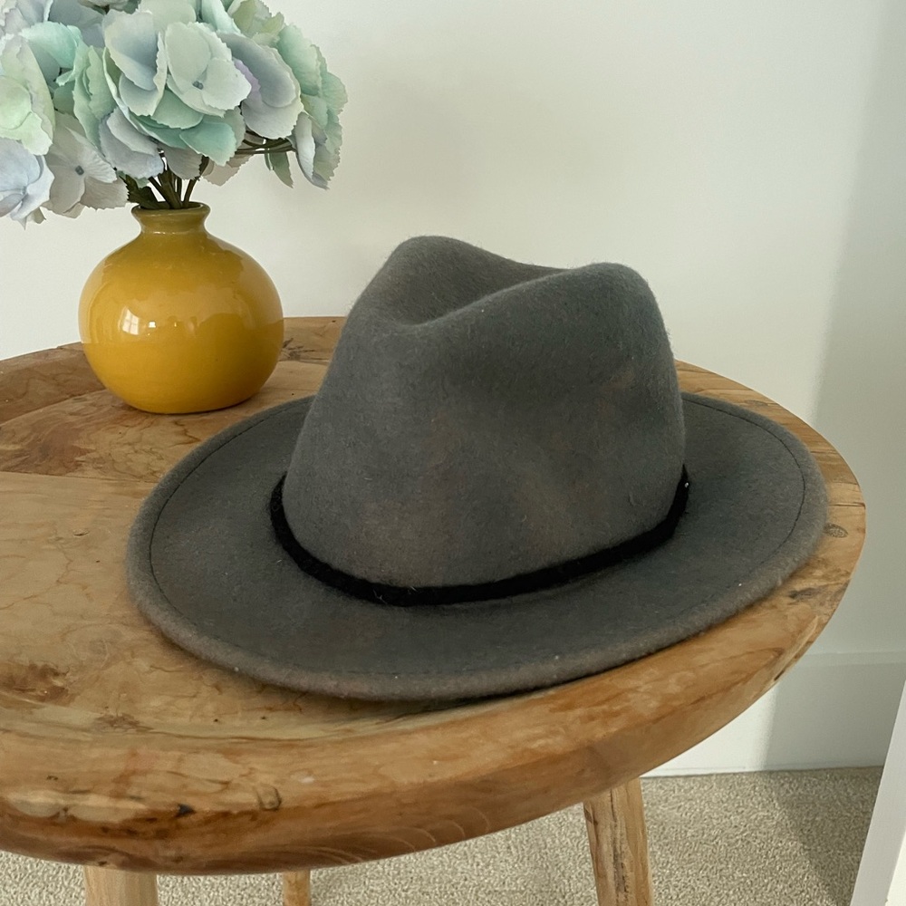 LIKE NEED A New Day Blue Grey Wool Fall Winter Hat